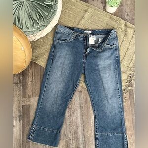 Levi's Blue Denim Capris for Women